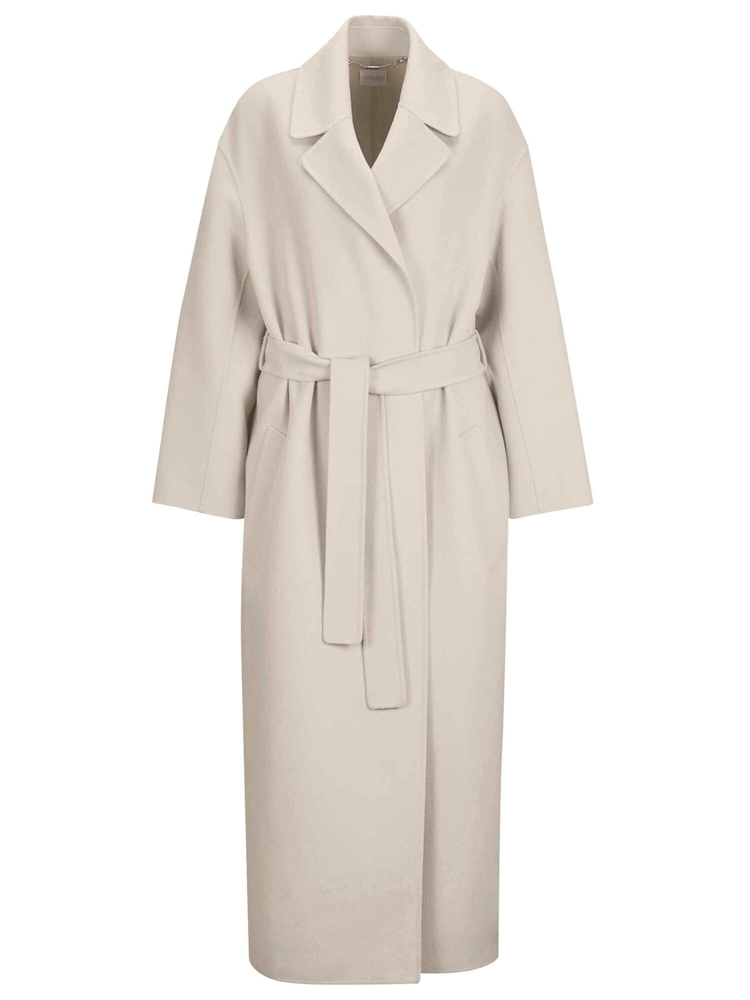 Manteau mi-saison MADELEINE en blanc : devant