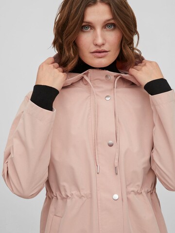 Vila Petite Between-seasons parka in Pink