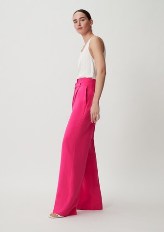 COMMA Wide leg Pleated Pants in Pink