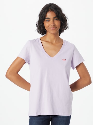 T-shirt 'LSE Perfect Vneck' LEVI'S ® en violet : devant