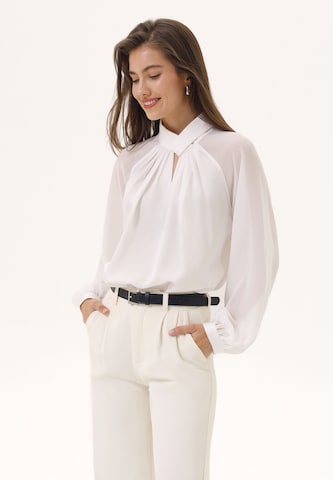 Anna Field Blouse in White: front