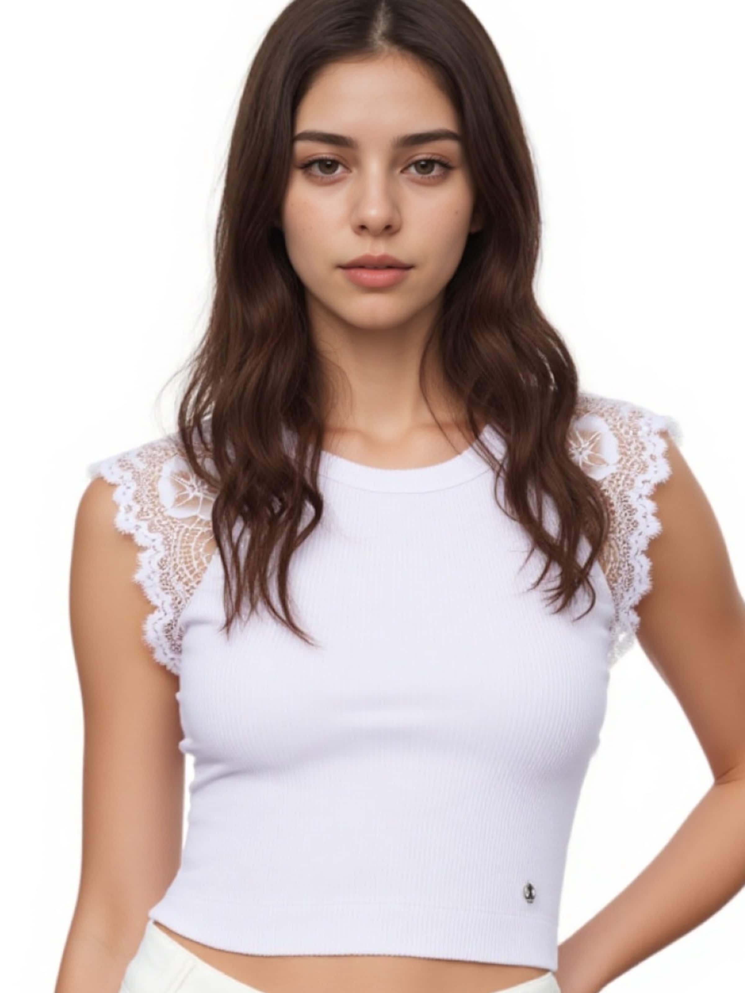 T-shirt 'Millie' GUESS en blanc
