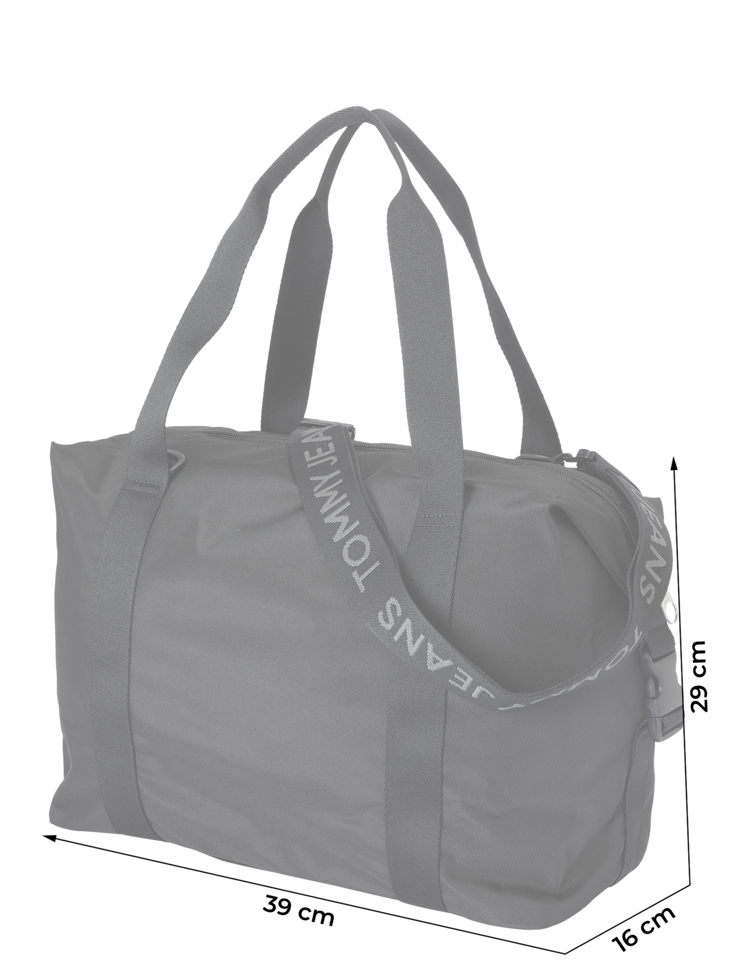 Borsa weekend 'ESS DAILY' di Tommy Jeans in nero