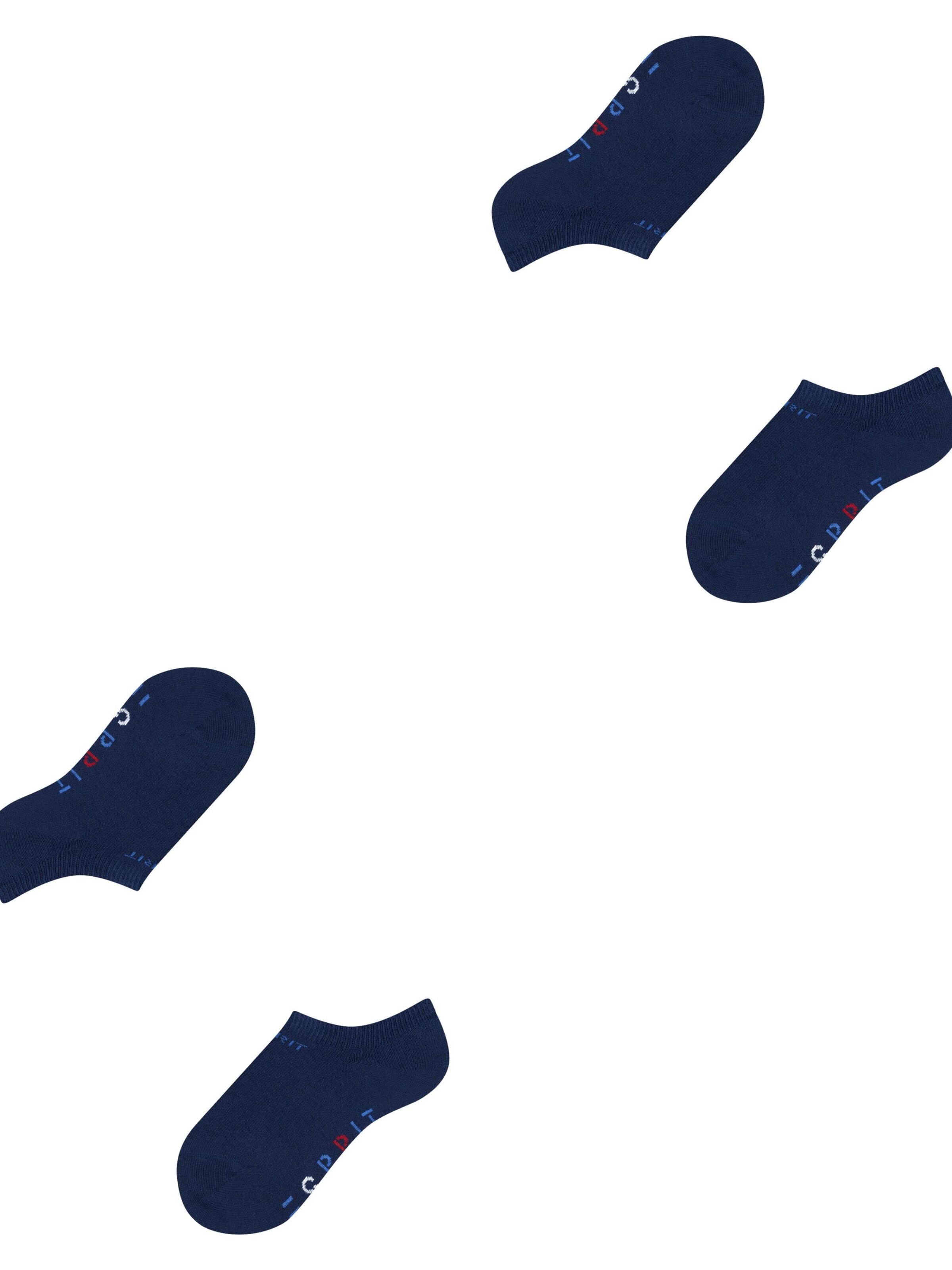 ESPRIT Socken 'Foot Logo 2-Pack'‌‌‌‌‌‌‌‌‌‌ in Blau