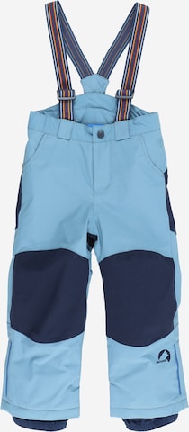 FINKID Štandardný strih Outdoorové nohavice 'RUUVI' - Modrá: predná strana