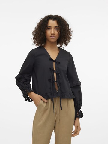 VERO MODA Bluse 'VMSEHRA' in Schwarz: Vorderseite