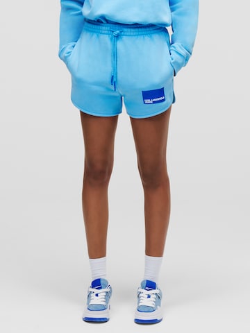 Karl Lagerfeld Regular Trousers in Blue: front