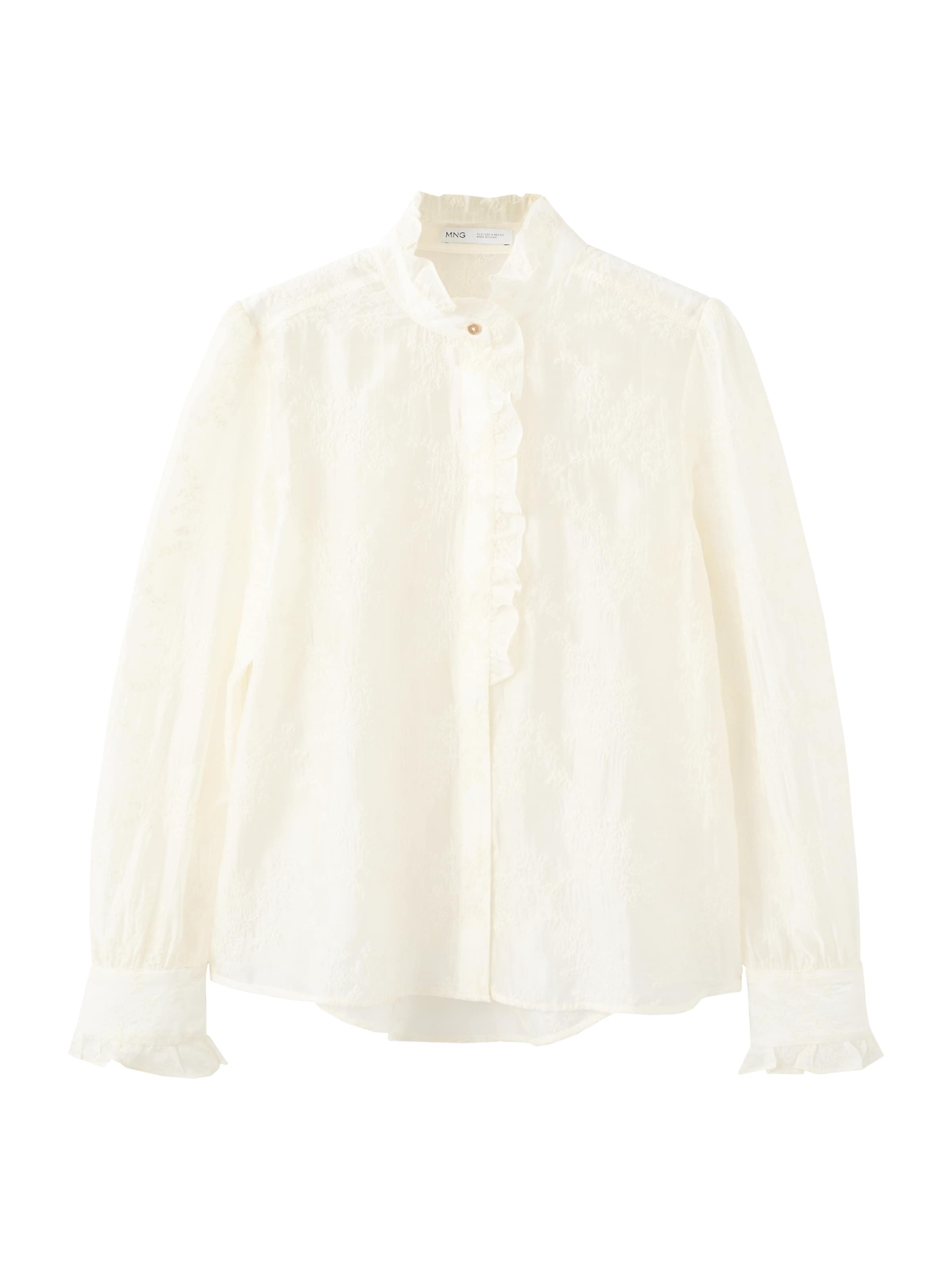 Chemisier 'FILCAYA' MANGO en beige : devant