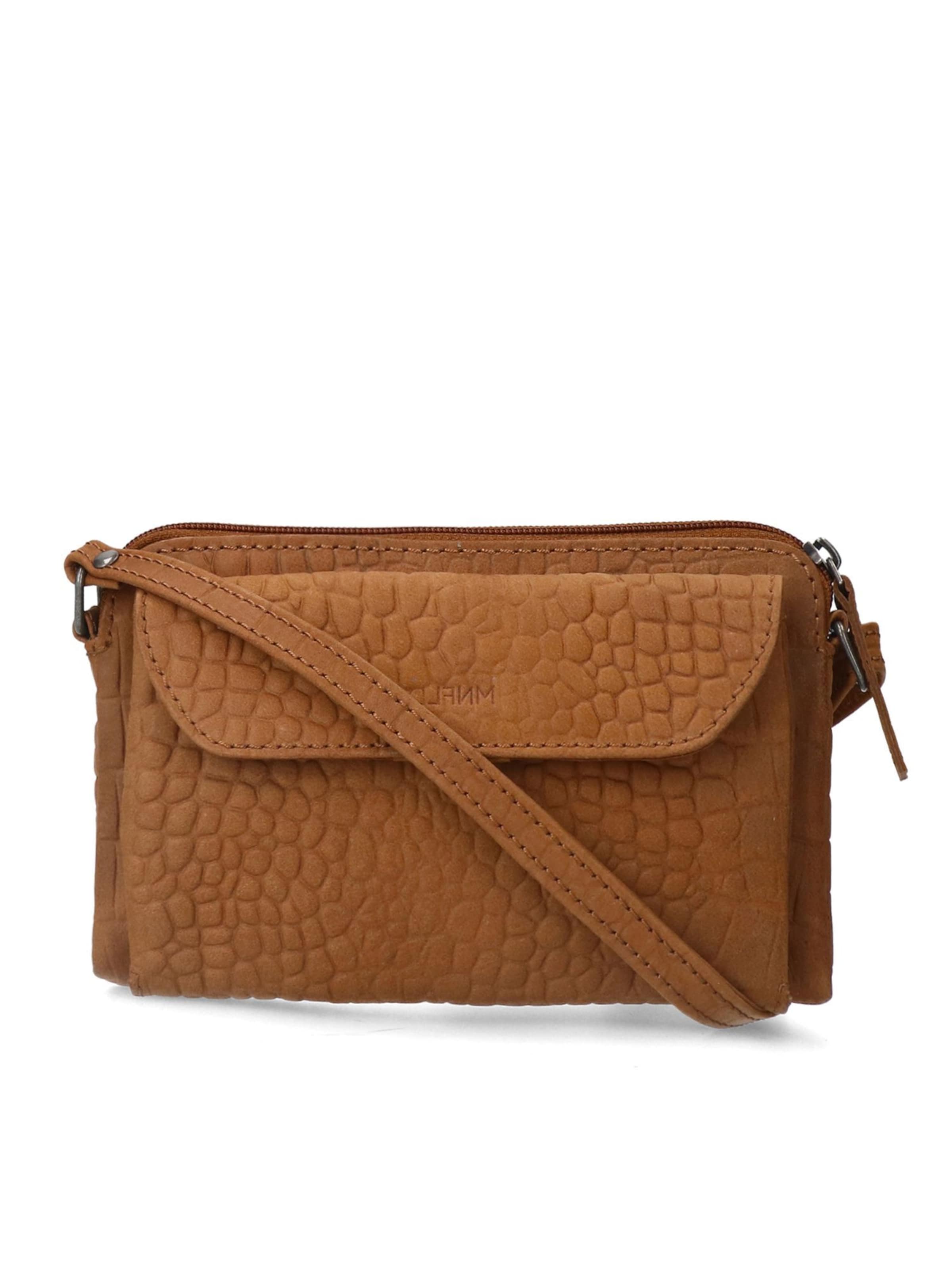 MANFIELD Umhängetasche in Braun: Vorderseite