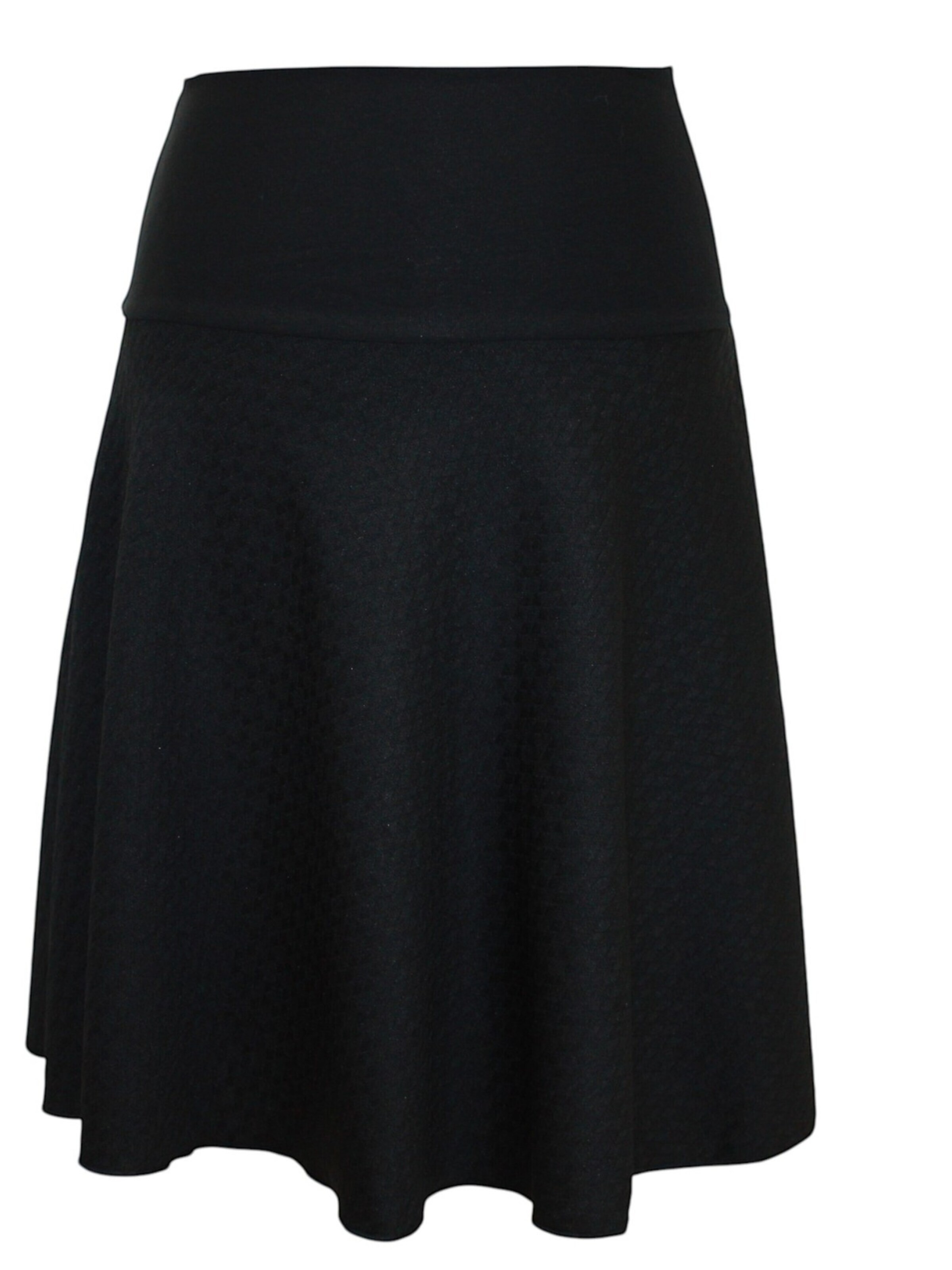dunkle design Skirt 'A-Linie Jacquard' in Black: front