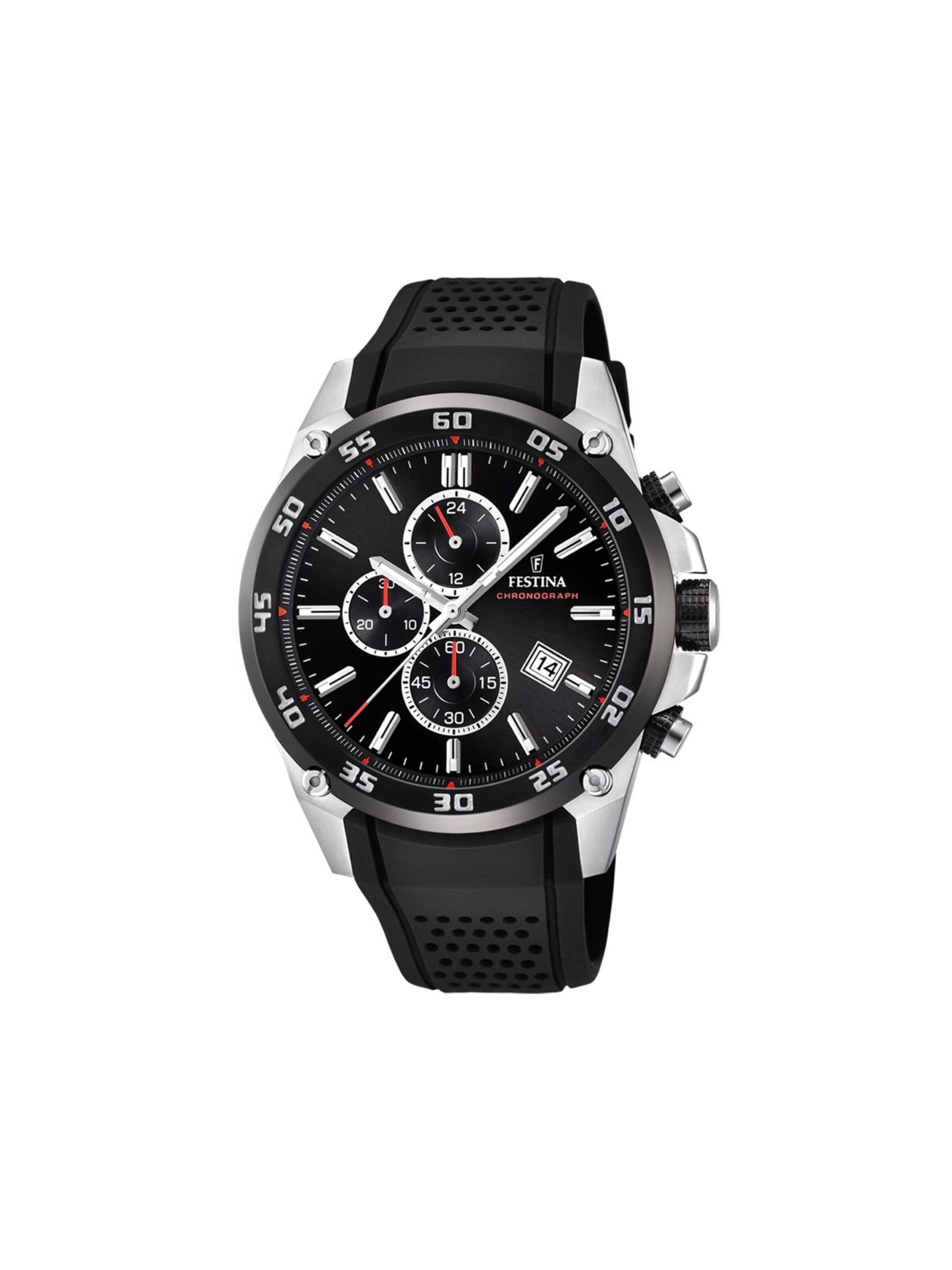 FESTINA Analoguhr 'The Originals'‌‌‌‌‌‌‌‌ in Schwarz: Vorderseite