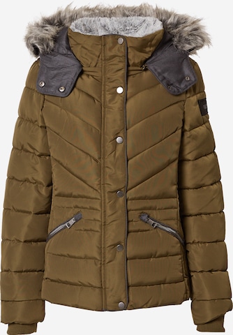 WLD Winter Jacket 'Three Drives' in Green: front