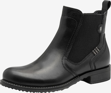 Tamaris Chelsea boots in Black: front
