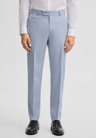STRELLSON Regular Trousers with creases in Blue: front