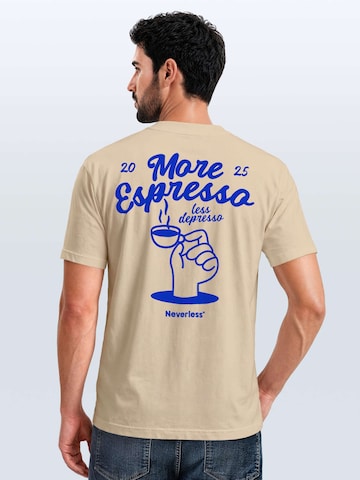 Neverless Shirt 'More Espresso' in Beige: front