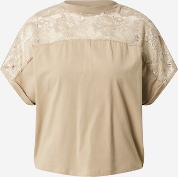 T-shirt Urban Classics en beige : devant