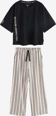 Rockett St GeorgePidžama - crna boja: prednji dio