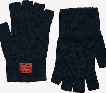 Superdry Fingerless Gloves in Black: front