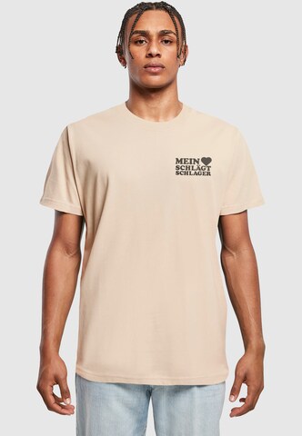 Merchcode Shirt in Beige: Vorderseite