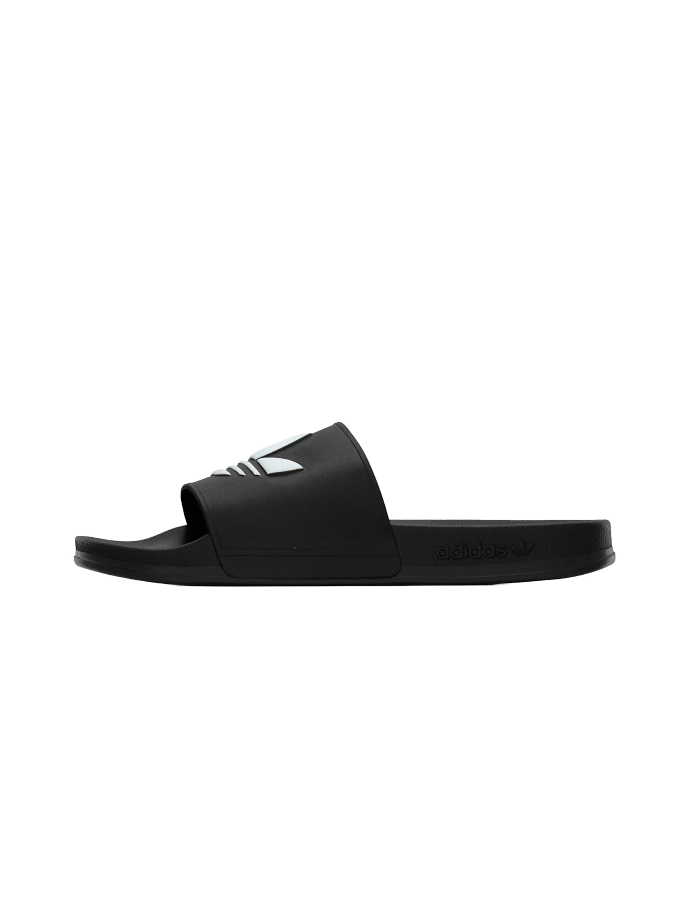ADIDAS ORIGINALS Pantolette 'Adilette' in schwarz / weiß, Produktansicht