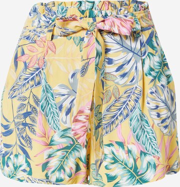 ONLY Pleat-Front Pants 'NOVA' in Yellow: front