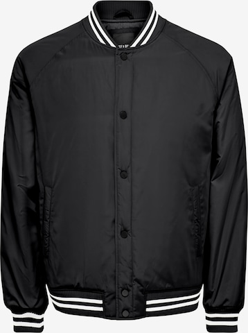 Veste mi-saison Only & Sons en noir : devant