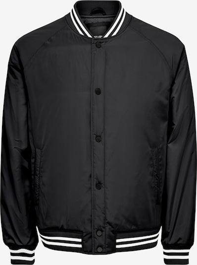 Only & Sons Between-season jacket in Black / White, Item view