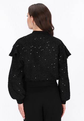 Veste mi-saison 'Festive' faina en noir