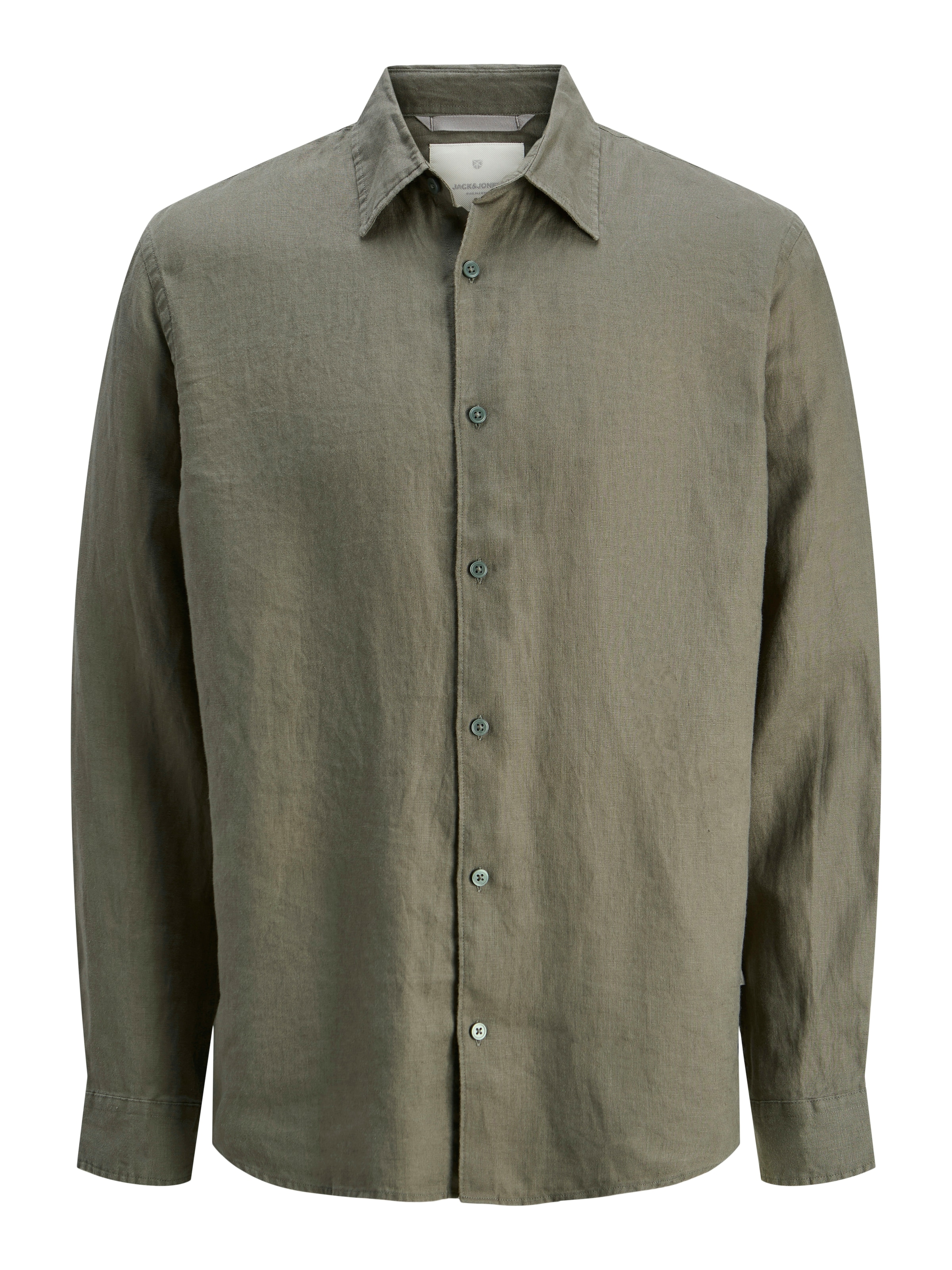JACK & JONES Regular fit Button Up Shirt 'JPRCCLawrence' in Green: front
