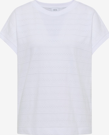 CECIL T-Shirt in Weiß: Vorderseite