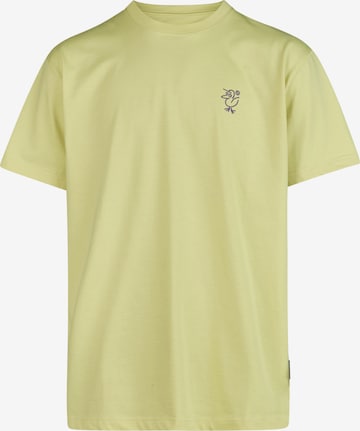 Maglietta 'Sketch Gull' di Cleptomanicx in verde: frontale