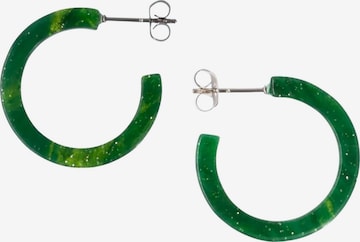 Fräulein Wunder - Brincos 'Acetat Anni' em verde: frente