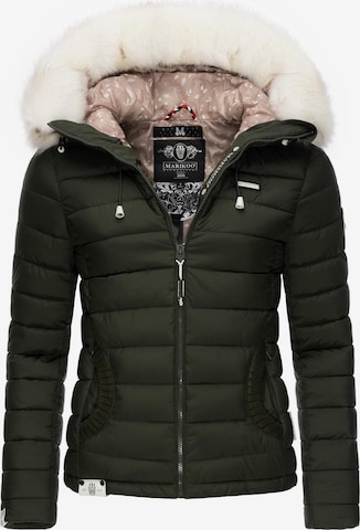 MARIKOO Winter Jacket 'Nasriin' in Green: front