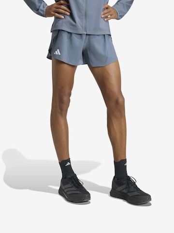 ADIDAS PERFORMANCE Regular Urheiluhousut 'ADIZERO' värissä sininen: etupuoli