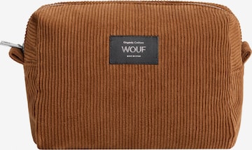 Wouf Kosmetiktasche 'Corduroy' in Braun: predná strana