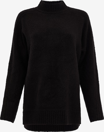 Threadbare Sweater 'Brick' in Black: front