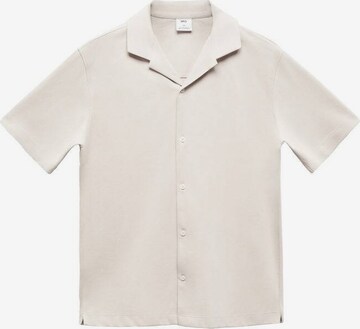 MANGO MAN Shirt in Beige: front