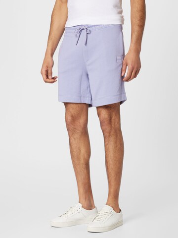 BOSS Orange Regular Pants 'Sewalk' in Purple: front