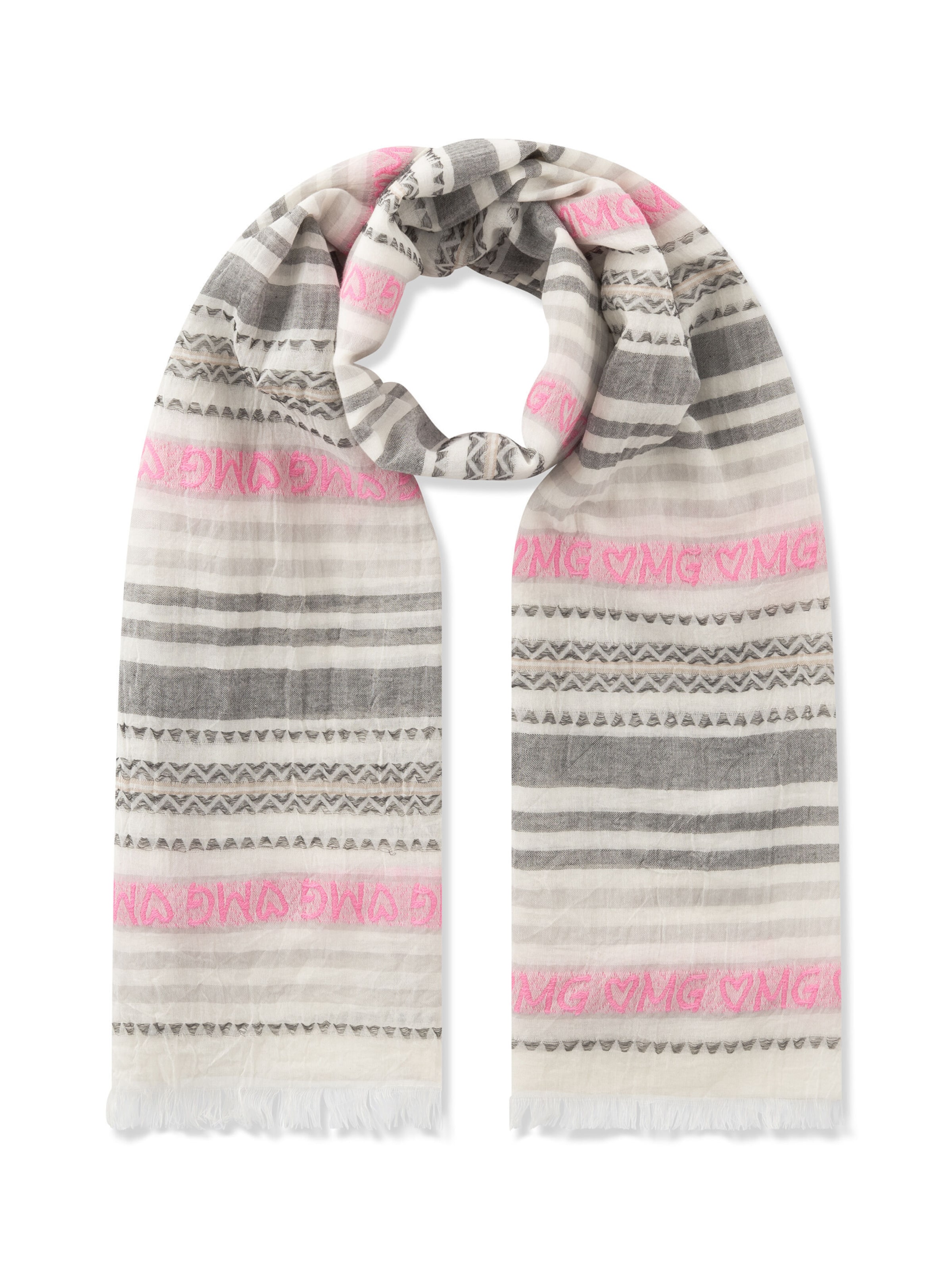 Écharpe CODELLO en gris : devant