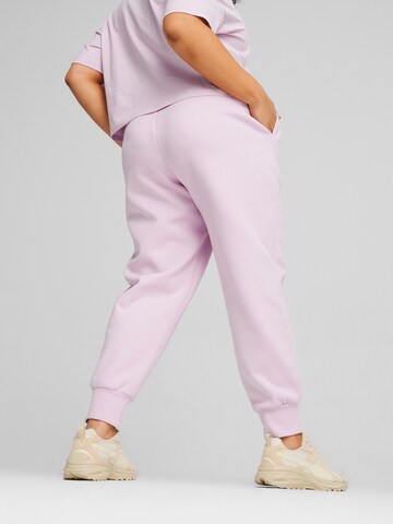 Effilé Pantalon de sport 'ESS' PUMA en rose