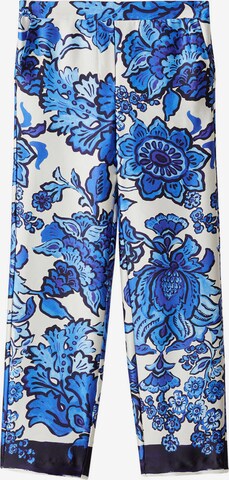 Regular Pantaloni 'BERRIES' de la MANGO pe albastru: față