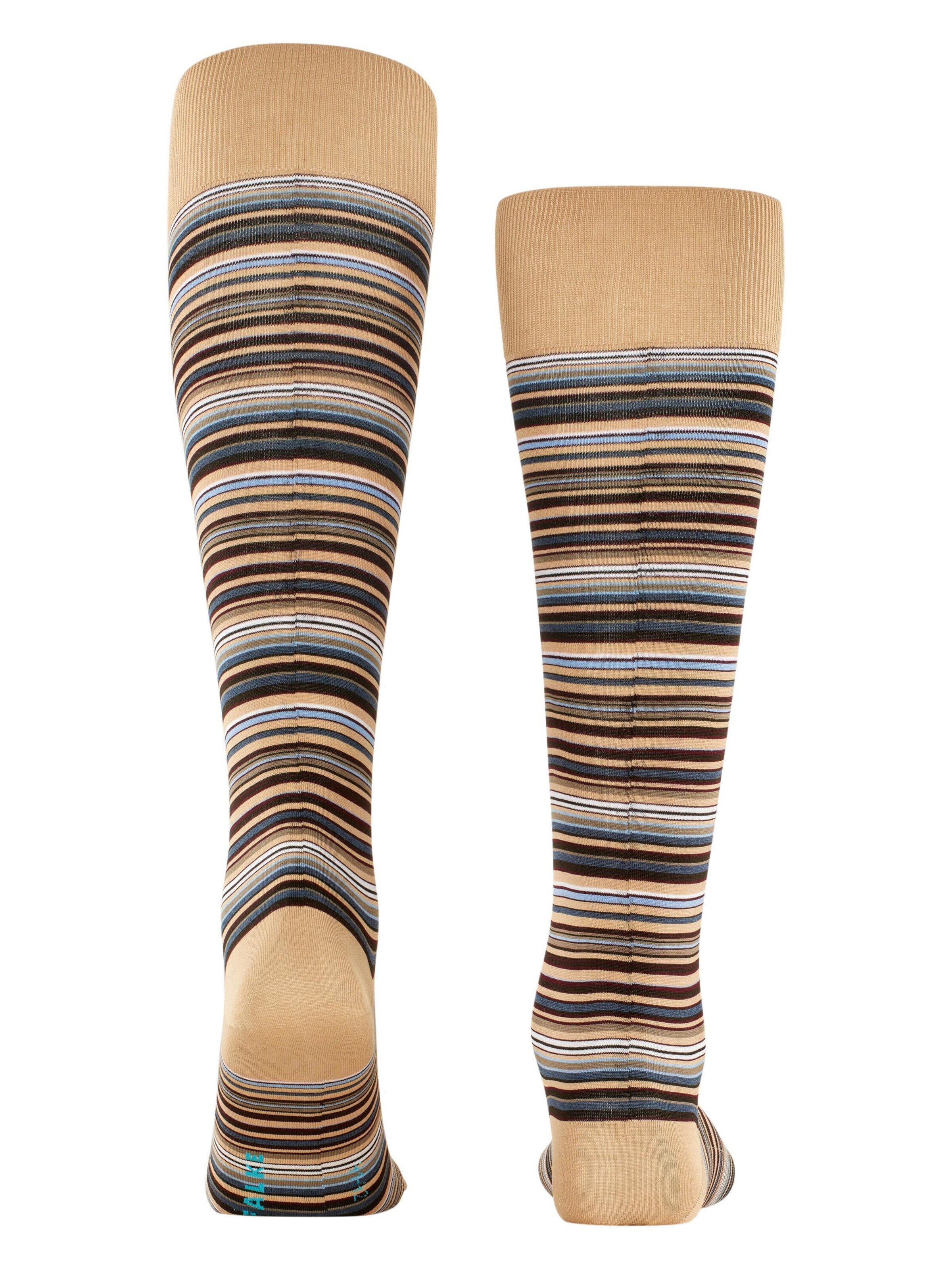 FALKE Knee High Socks 'Microblock' in Brown