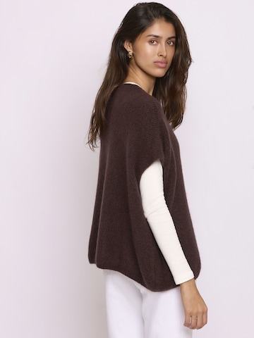 Lilavie Knitted Vest ' Ninaa ' in Brown