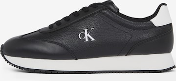 Sneaker low de la Calvin Klein Jeans pe negru: față