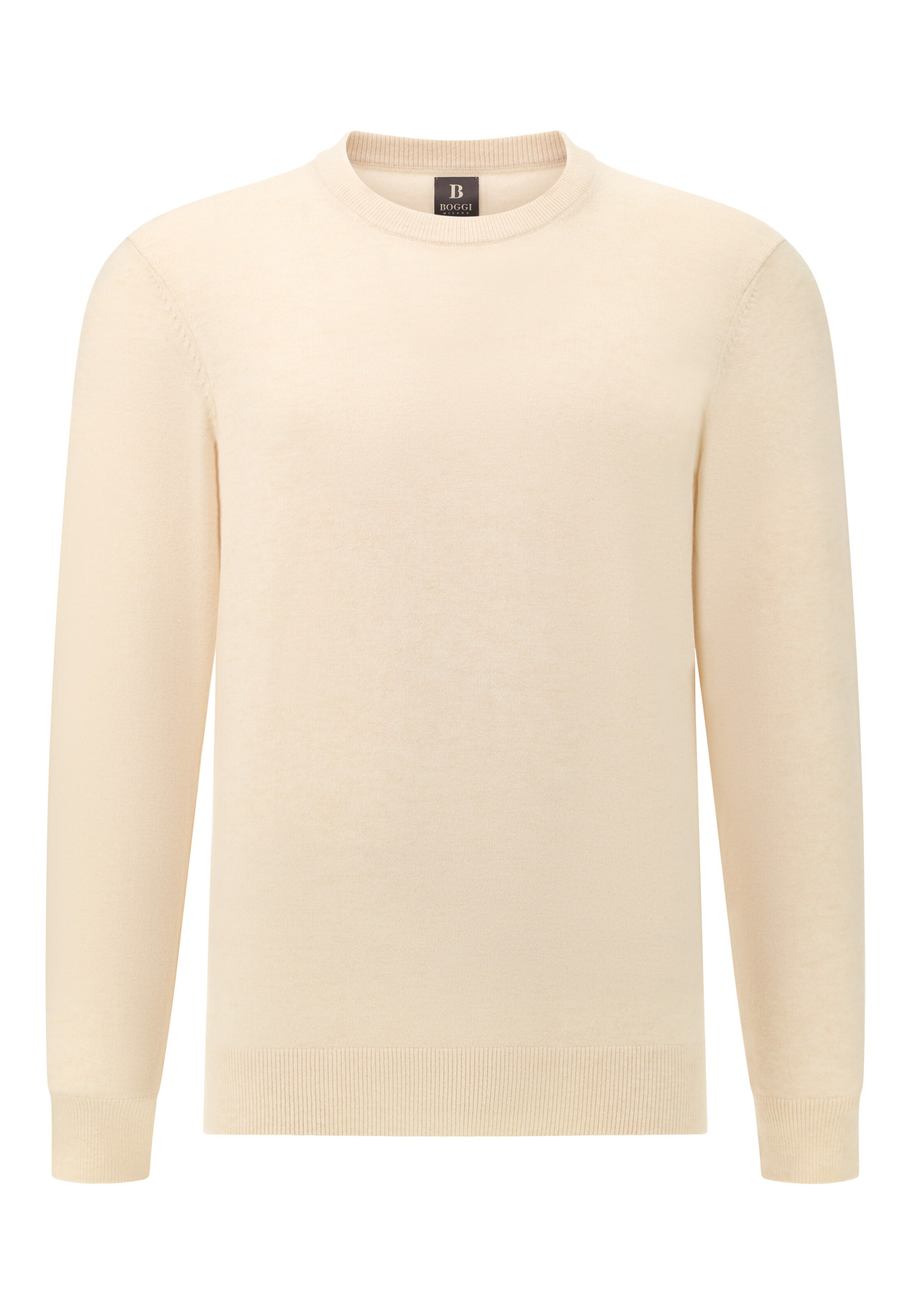 Pull-over Boggi Milano en beige : devant