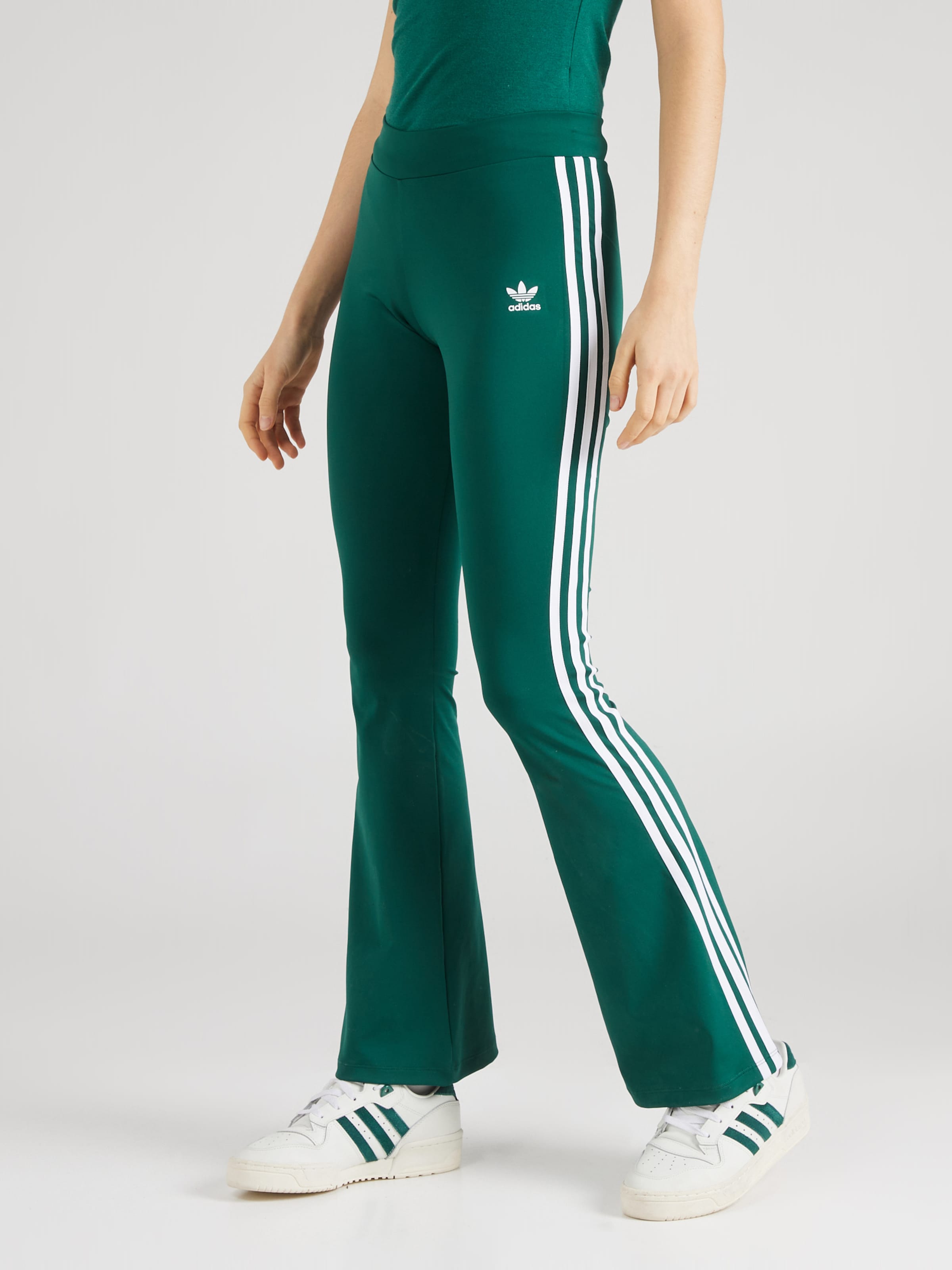 ADIDAS ORIGINALS Flared Leggings in Emerald ABOUT YOU