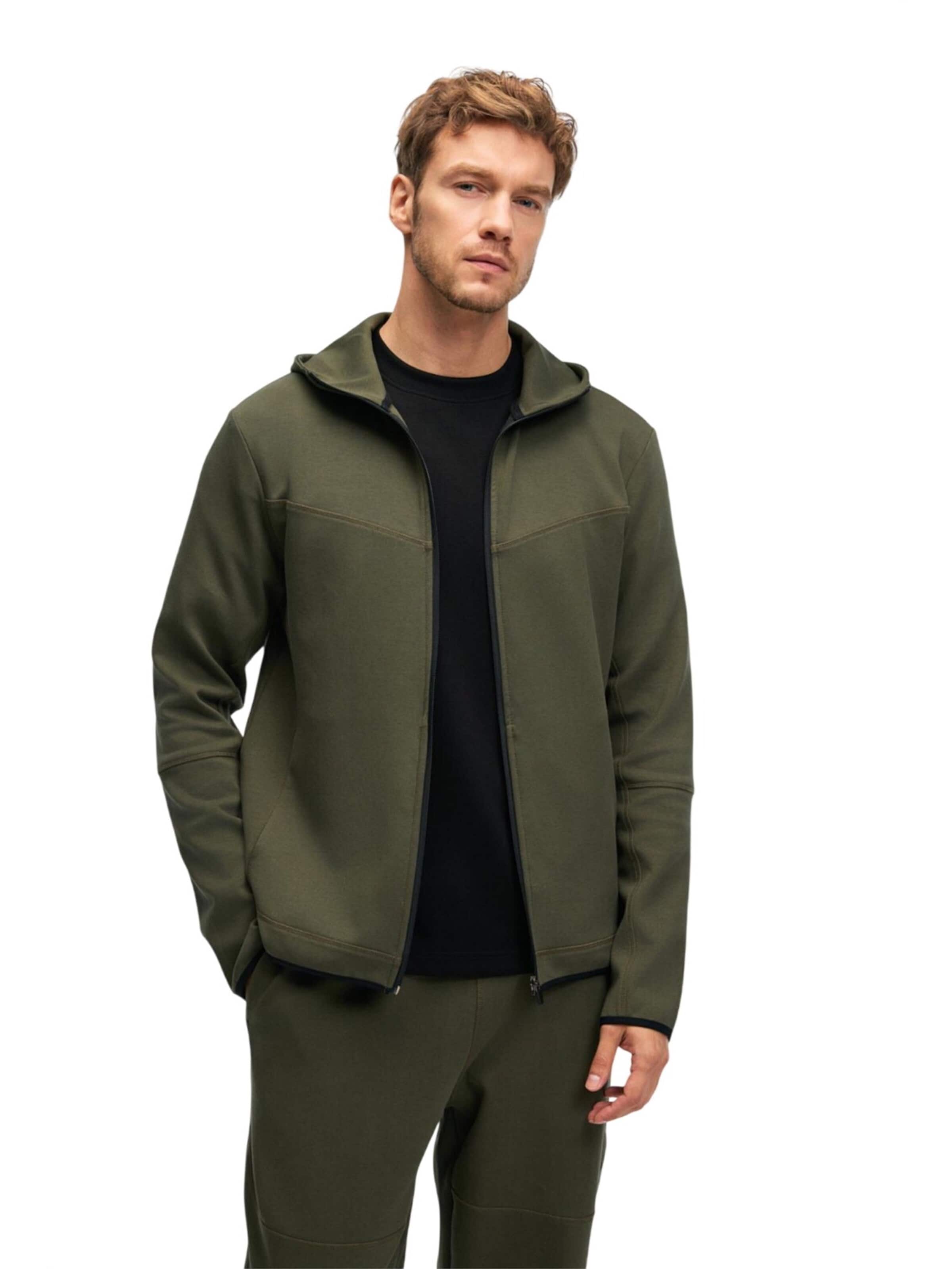 Grimelange Zip-Up Hoodie in Green