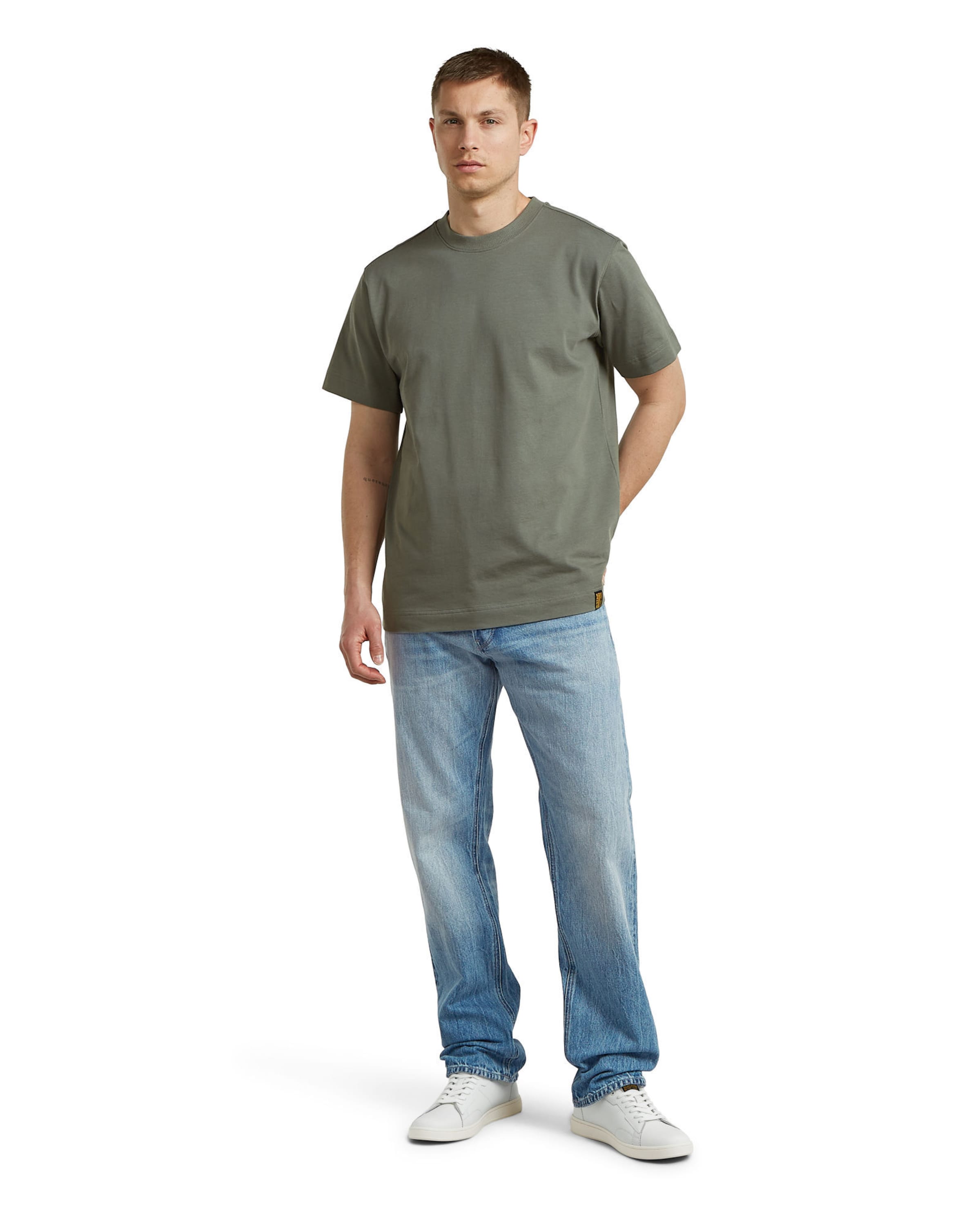 G-STAR T-Shirt - 'GS-01 T-Shirt' in Grün
