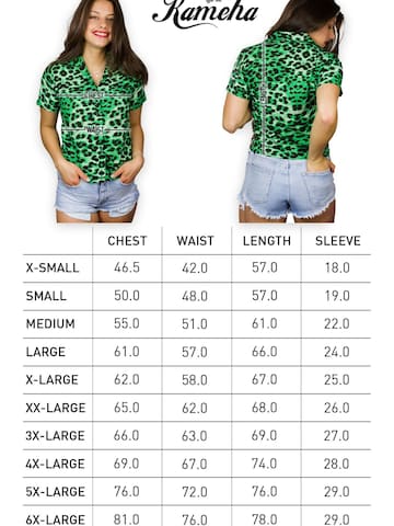 Chemisier 'Leopard' King Kameha en vert