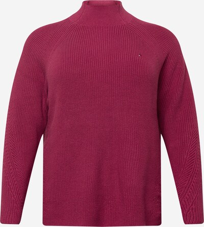 Tommy Hilfiger Curve Pulover u mornarsko plava / burgund / bijela, Pregled proizvoda